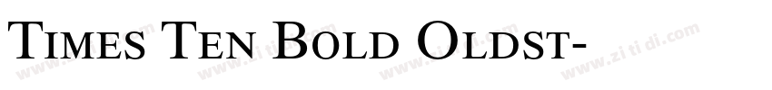 Times Ten Bold Oldst字体转换